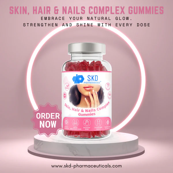 Skin, Hair, Nails Complex | 60 & 150 Gummies | Raspberry Flavour | Vegan - Image 4