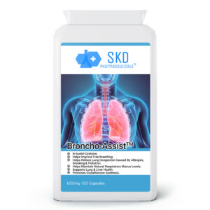 Broncho-Assist | N-Acetyl-Cysteine (NAC) | 600mg | 120 Capsules | Lung Support