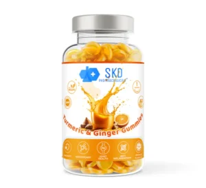 Turmeric & Ginger | 60 & 120 Gummies | Orange Flavour | 2 Months Supply | Vegan